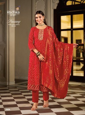 RADHIKA Lifestyle PRASANG Vol-2 Karwa Chauth Special Anarkali Gown 3-Piece Set readymade suit catalogs
