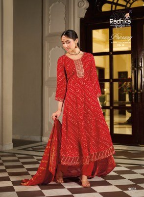 RADHIKA Lifestyle PRASANG Vol-2 Karwa Chauth Special Anarkali Gown 3-Piece Set readymade suit catalogs
