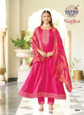 RADHIKA Lifestyle SARIKA VOL 2 Roman Glass Silk Anarkali Gown with Dupatta fancy Anarkali suit catalogs