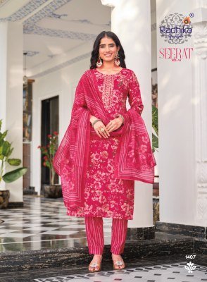 RADHIKA Lifestyle Seerat Vol-14 Heavy Rayon Capsule Kurti with Digital Print Dupatta kurti pant with dupatta Catalogs