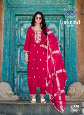 RADHIKA lifestyle Lucknowi Vol 2 Top bottom dupptta Summer Collection   kurtis catalogs