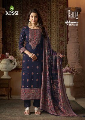 RANG REHNUMA  Pure Viscose Pashmina 3-Piece Suit with Khatli Work wholesale catalogs
