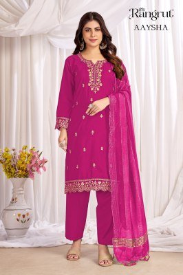 RANGRUT AAYSHA Crape Sequence Kurti Pant Dupatta Set kurti pant with dupatta Catalogs