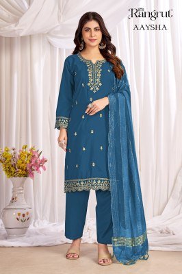 RANGRUT AAYSHA Crape Sequence Kurti Pant Dupatta Set kurti pant with dupatta Catalogs