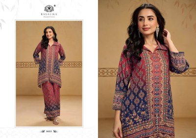 RASALIKA SUKH Crepe Silk Digital Print Mirror Work Cord Set Size wise Combo Set