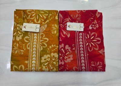 REWA Series Vatican Print Suit with Embroidery and Chanderi Sequence Dupatta kurti pant with dupatta Catalogs