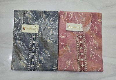 REWA Series Vatican Print Suit with Embroidery and Chanderi Sequence Dupatta kurti pant with dupatta Catalogs