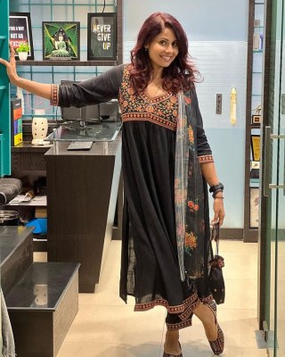 RUHI BY Afsana georgette with sequence embroidery work kurti pant and printed dupatta catalog  readymade suit catalogs