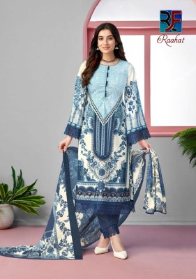 Raahat vol 1 by Rahi fab pure karachi lawn cambric printed unstitched dress material catalogue salwar kameez catalogs