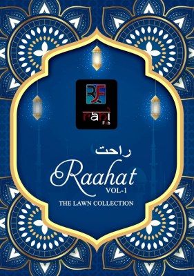 Raahat vol 1 by Rahi fab pure karachi lawn cambric printed unstitched dress material catalogue salwar kameez catalogs