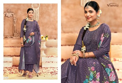 Raahat vol 2 by Vishnu impex Exclusive unstitched dress material catalogue with low rate salwar kameez catalogs