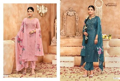 Raahat vol 2 by Vishnu impex Exclusive unstitched dress material catalogue with low rate salwar kameez catalogs
