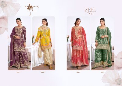 Radha Trendz Zeel Party Wear Premium Chinon Suit with Digital Print Bottom And Organza Dupatta Wholesale kurtis catalogs
