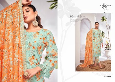 Radha Trendz by Saffron unstitched pure cotton digital printed suit catalogue salwar kameez catalogs