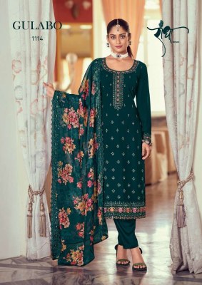 Radha trendz gulabo georgette party were ready made suits catalogue wholesale rate  kurtis catalogs