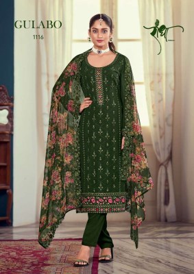 Radha trendz gulabo georgette party were ready made suits catalogue wholesale rate  kurtis catalogs
