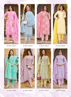 Radhika Life Style Cotton Craft Vol 3 Pure Cotton 60-60 Foil Print Suit readymade suit catalogs