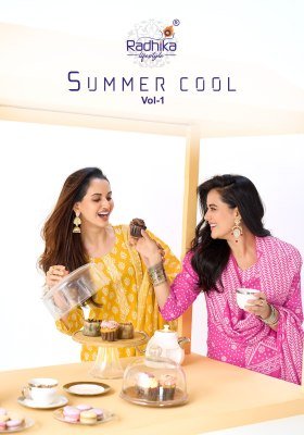 Radhika Life Style Summer Cool Vol. 1 Kurti Pant with Dupatta wholesale catalogs