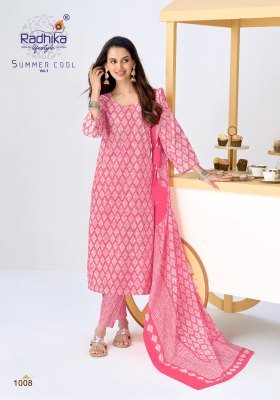 Radhika Life Style Summer Cool Vol. 1 Kurti Pant with Dupatta readymade suit catalogs