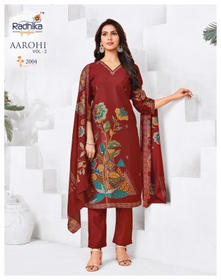 Radhika Lifestyle Aarohi Vol 2 Modal Discharge Print Kurti Pant with Dupatta Set readymade suit catalogs