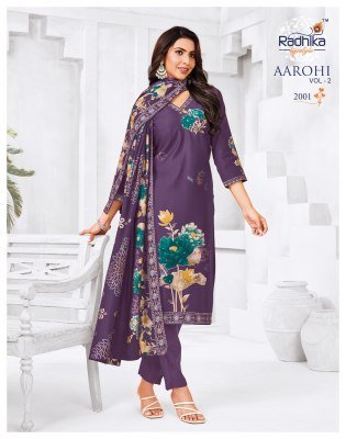 Radhika Lifestyle Aarohi Vol 2 Modal Discharge Print Kurti Pant with Dupatta Set readymade suit catalogs