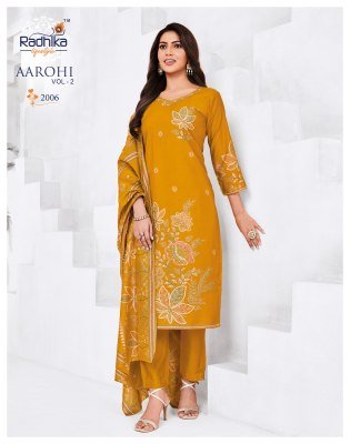 Radhika Lifestyle Aarohi Vol 2 Modal Discharge Print Kurti Pant with Dupatta Set readymade suit catalogs