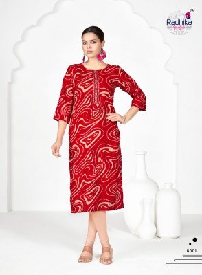 Radhika Lifestyle Alisha Vol-8 Liva Approved Rayon Printed Kurti kurtis catalogs