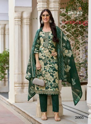 Radhika Lifestyle Cotton Craft Vol 2  Pure Cotton Foil Print with Embroidery Work  Mul Mul Cotton Print Dupatta  Wholesale kurtis catalogs