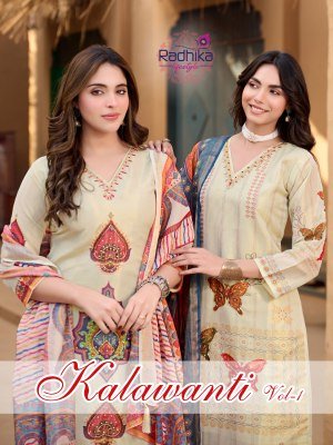 Radhika Lifestyle Kalawanti Vol. 1 Ho Lining Silk Kurti Pant Set 