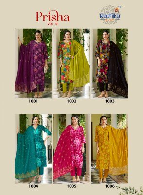 Radhika Lifestyle  Prisha Vol 1 Kurti Pant Dupatta Collection  readymade suit catalogs