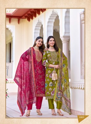 Radhika Lifestyle Samaira Vol 1 Kurti Pant And Dupatta Foil Print With Embroidery Work  Organza Print Dupatta Wholesale kurtis catalogs