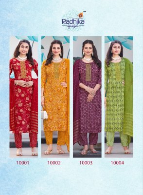 Radhika Lifestyle Seerat Vol 10 Kurti Pant Dupatta Collection wholesale Sale  readymade suit catalogs