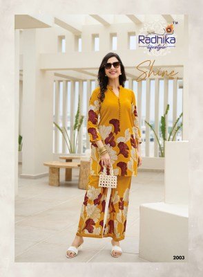 Radhika Lifestyle Shine Vol 2 Cord Set  Pure Cotton Plazo Suit Wholesale  co ord set catalogs