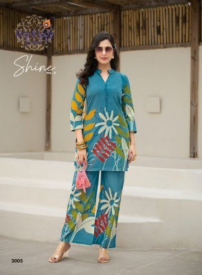 Radhika Lifestyle Shine Vol 2 Cord Set  Pure Cotton Plazo Suit Wholesale  co ord set catalogs