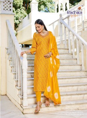 Radhika Lifestyle Suhag Vol 1 Berlin Work Suits with Nazmeen Dupatta readymade suit catalogs