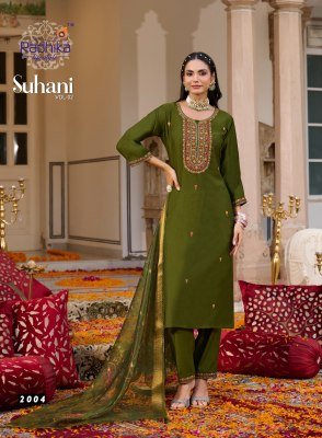 Radhika Lifestyle Suhani Vol 2 Kurti Pant with Dupatta Vertican Silk Organza Digital Print And Embroidery Work Wholesale kurti pant with dupatta Catalogs