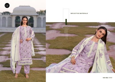 Raha by Belliza Pure Cotton Digital printed lace work dress material catalogue at low price salwar kameez catalogs