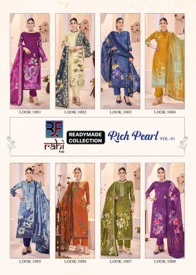 Rahi Fab Rich Pearl Jam Satin Kurti Set with Mulmul Dupatta (XL–XXL) readymade suit catalogs