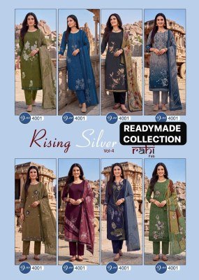 Rahi Fab Rising Silver Vol-4 Pure Cotton Kurti Pant with Lawn Mulmul Dupatta kurti pant with dupatta Catalogs