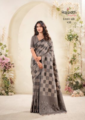  Rajpath Fabrics Redium Silk Linen Silk Saree Catalogue Pcs Wholesale Rate  sarees catalogs