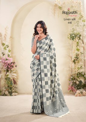  Rajpath Fabrics Redium Silk Linen Silk Saree Catalogue Pcs Wholesale Rate  sarees catalogs