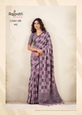  Rajpath Fabrics Redium Silk Linen Silk Saree Catalogue Pcs Wholesale Rate  sarees catalogs