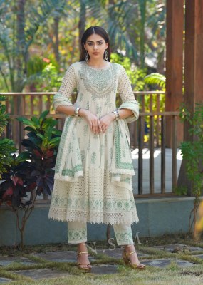 Raja rani present cotton printed heavy embroidered readymade suit catalogue at wholesale price readymade suit catalogs