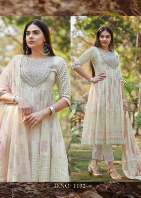 Raja rani present cotton printed heavy embroidered readymade suit catalogue at wholesale price readymade suit catalogs