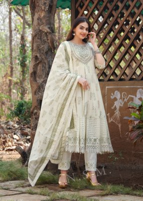 Raja rani present cotton printed heavy embroidered readymade suit catalogue at wholesale price readymade suit catalogs