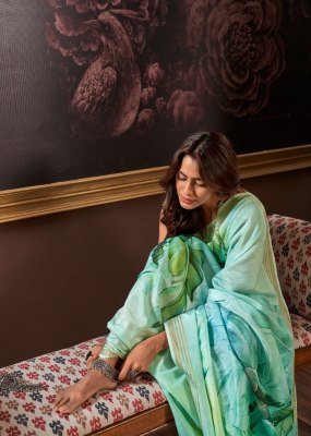 Rajpath fabric by gangotri luanch amazing floral design  pure handloom digital print saree catalog at wholesale price sarees catalogs