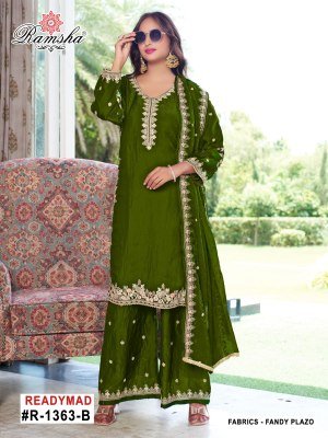 Ramsha R 1363 Stylish Fancy Top and Palazzo with Matching Dupatta Wholesale kurtis catalogs