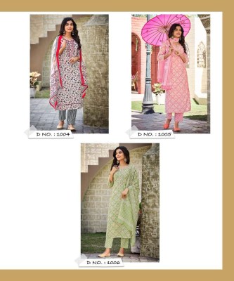Rangjyot Anamika Modal Silk Top Pant Dupatta Set Kurti Catalogue exporter  kurtis catalogs
