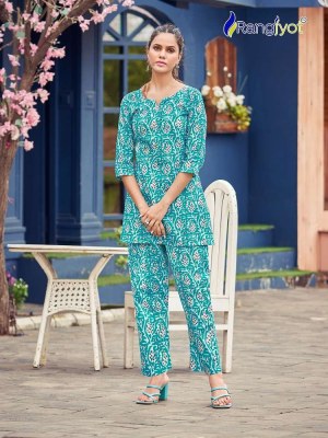 Rangjyot Cotton Naya Cotton Printed Co Ord Set wholesale Kurti catalogue  kurtis catalogs