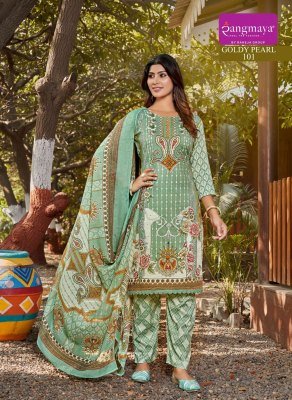 Rangmaya Goldy Pearl Cotton Kurti with Pant  Dupatta  Elegant Ethnic Set Wholesale  kurtis catalogs